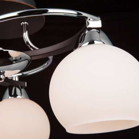 Потолочная люстра Eurosvet 9654/3 хром/черный