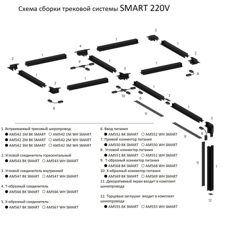 Ввод питания AM Group AM552 WH SMART