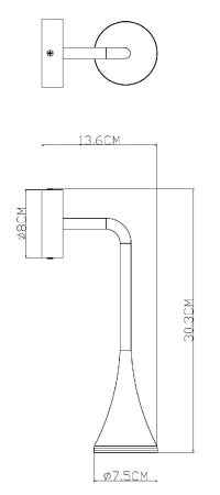 Фасадный светильник Arte Lamp Bronn A2367AL-1BK
