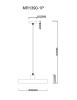 Подвесной светильник MyFar Ria MR1390-1P