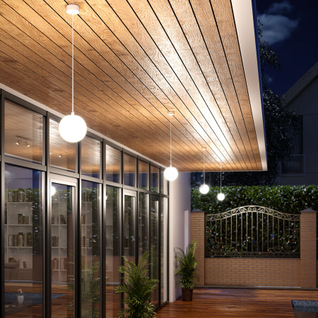 Уличный подвесной светильник Elektrostandard Sfera 35158/H белый