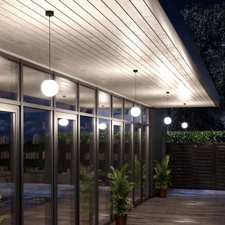 Уличный подвесной светильник Elektrostandard Sfera 35158/H черный