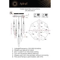 Подвесная люстра Aployt Emilin APL.854.06.47