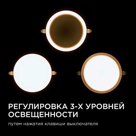 Встраиваемая светодиодная панель безрамочная Apeyron FLP 06-108