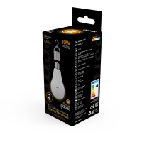 Лампа светодиодная аккумуляторная E27 10W 3000K матовая 102402100