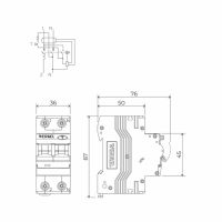 Дифференциальный автомат 1P+N 32 A 30 mА 6 kА C А W922P326 Werkel