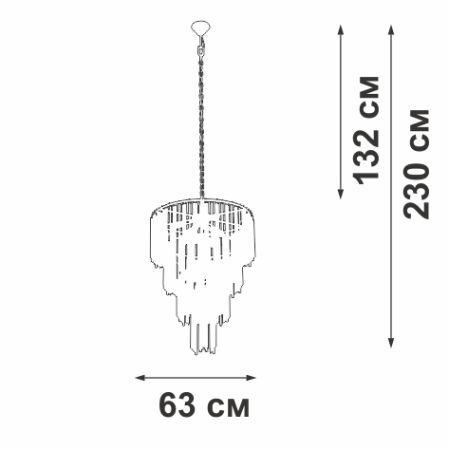 Подвесная люстра Vitaluce V5892-9/10