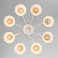 Потолочная люстра Eurosvet Campina 60107/8 белый с золотом