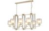 Подвесная люстра Crystal Lux Nicolas NICOLAS SP8 L1000 GOLD/WHITE