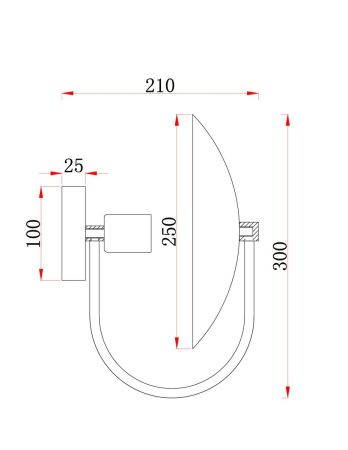 Настенный светильник Freya Ellipse FR5320WL-01B