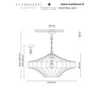 Подвесной светильник Lucia Tucci Industrial 1825.1