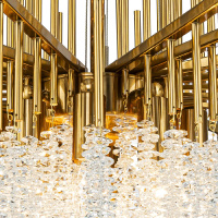 Подвесная люстра Indigo Cappella 12052/10P Gold V000603