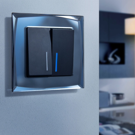 Рамка Diamant на 1 пост черный WL08-Frame-01 Werkel