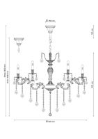 Подвесная люстра Lucia Tucci Barletta 122.12.6 Antique