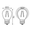 Лампа светодиодная Gauss Filament E27 13W 4100K 105802213