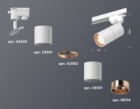 Трековый однофазный светильник Ambrella Light Track System XT6301030 (A2520, C6301, A2063, C6301, N6114)