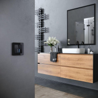 Рамка на 1 пост Acrylic черный W0012708 Werkel