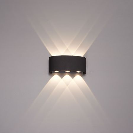 Уличный настенный светильник Arte Lamp Bosto A3722AL-6BK