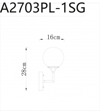 Бра ARTE Lamp A2703AP-1SG