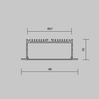 Алюминиевый встраиваемый профиль Maytoni 632007