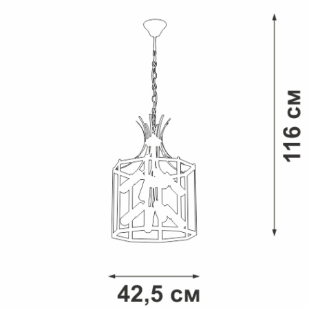 Подвесная люстра Vitaluce V3926-1/8