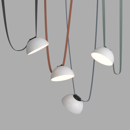 Трековый однофазный светильник Denkirs Belty flow DK5660-WH+BK