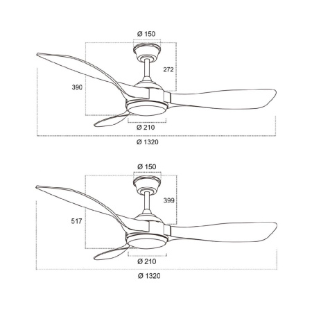 Люстра-вентилятор Sonex Storm 7701/24L