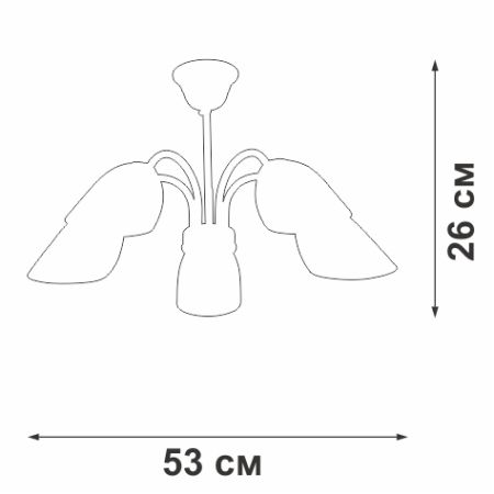 Потолочная люстра Vitaluce V3335-7/5PL