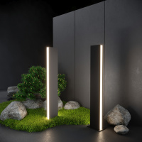 Ландшафтный светильник Elektrostandard 1538 Flat чёрный 4690389172458