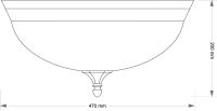 Потолочный светильник Kutek Decor DEC-PLM-3 (P) 470