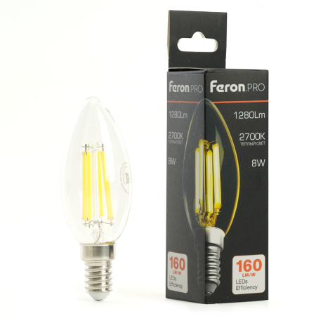 Светодиодная лампа Feron LB-1208 E14 8W 2700K 51247