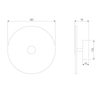 Настенный светодиодный светильник Eurosvet Thasos 40341 Led черный