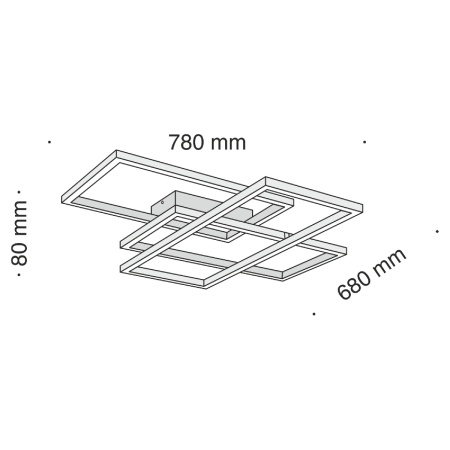 Потолочный светодиодный светильник Maytoni Line MOD015CL-L80B4K