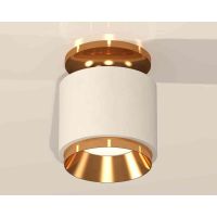Комплект накладного светильника Ambrella light Techno Spot XS7510120 SWH/PYG белый песок/золото желтое полированное (N7929, C7510, N7034)