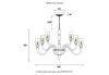 Подвесная люстра Crystal Lux SILVESTRO SP12 AMBER