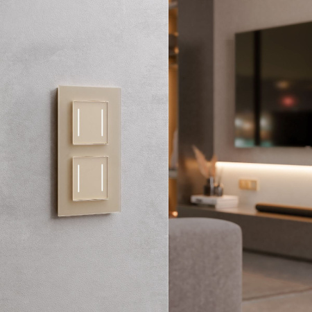 Умный сенсорный выключатель двухклавишный Werkel 4690389197970 W4523011 a064146