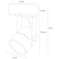 Спот Arte Lamp Mizar A1311AP-1BK