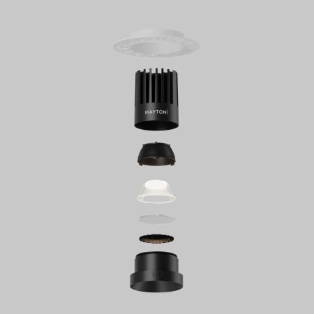 Встраиваемый светильник Maytoni Dip DL121-15W-4K-TRS-B