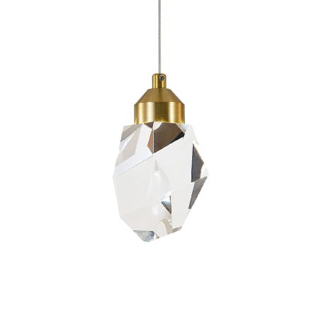 Подвесной светильник Indigo Cristallo 12053/1P Brass V000132L
