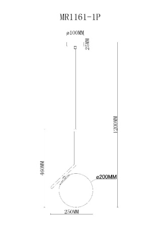 Подвесной светильник MyFar Pierre MR1161-1P