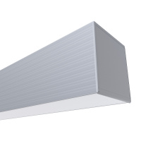 Профиль П-образный подвесной Apeyron ширина ленты до 60мм (рассеиватель, заглушки - 2шт) 08-28