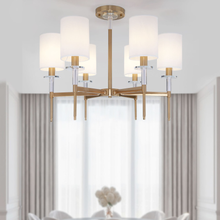 Подвесная люстра Eurosvet Brielle 60132/6 латунь