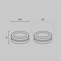 Светодиодная лампа Voltega Ультра Стандарт GX53 Lens 9Вт 3000K 3080