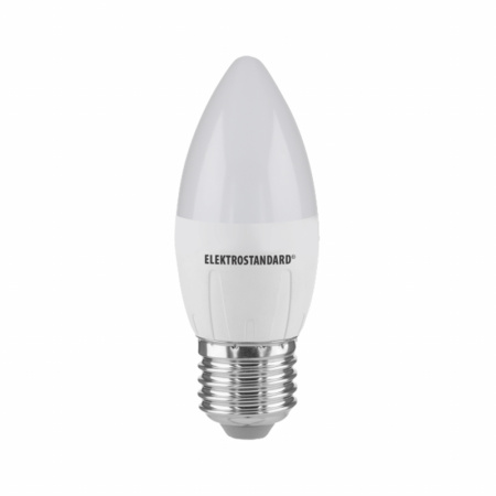 Лампа светодиодная Elektrostandard E27 6W 6500K свеча матовая 4690389056413