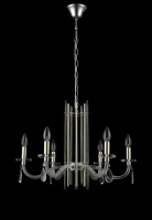 Подвесная люстра Crystal Lux AURELIO SP6 GOLD+CHROME/TRANSPARENT