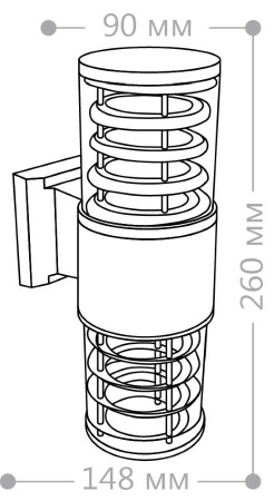 Уличный настенный светильник Feron DH0802 06298