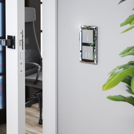 Рамка на 2 поста зеркальный WL08-Frame-02 Werkel