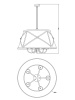 Подвесная люстра Moderli Berta V1260-5P