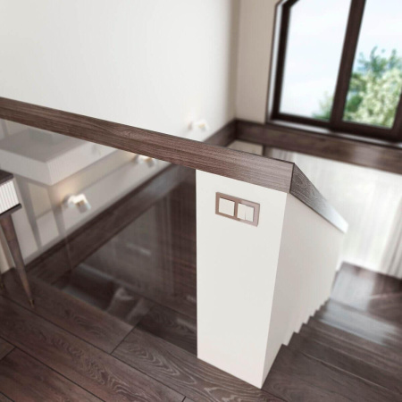 Перекрестный переключатель двухклавишный (слоновая кость) W1123003 Werkel