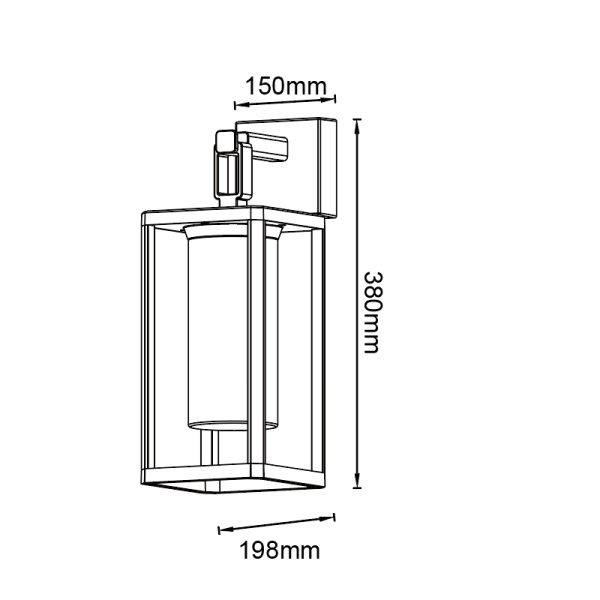 Уличный настенный светильник Mantra Alps 9114
